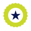 Medal Lime - Navy